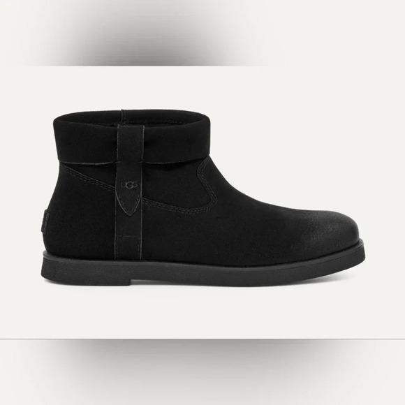UGG Josefene Cuff Black Women’s Ankle Suede Boots Size‎ 9 NEW - Picture 1 of 10